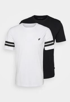 Pier One 2 PACK – T-shirt Imprimé Prix Réduit T-shirts Col Rond Homme -Fashion Soldes 182fa193c9b84590974791e02f5beaab