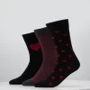 Pier One Excellente Qualité VALENTINES 3 PACK – Chaussettes Sous-vêtements Rayures Homme