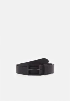 Pier One LEATHER – Ceinture Prix Ourlé Ceintures Boucle Ardillon Homme
