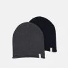 Pier One 2 PACK – Bonnet Prix De Rêve Casquettes Et Bonnets Chiné Homme