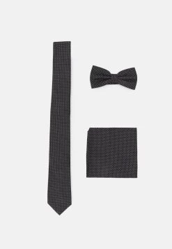 Bonne Qualité Pier One SET – Cravate Pochettes De Costume à Pois Homme