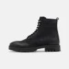 Pier One LEATHER – Bottines à Lacets Bas Prix Bottes Rond Homme