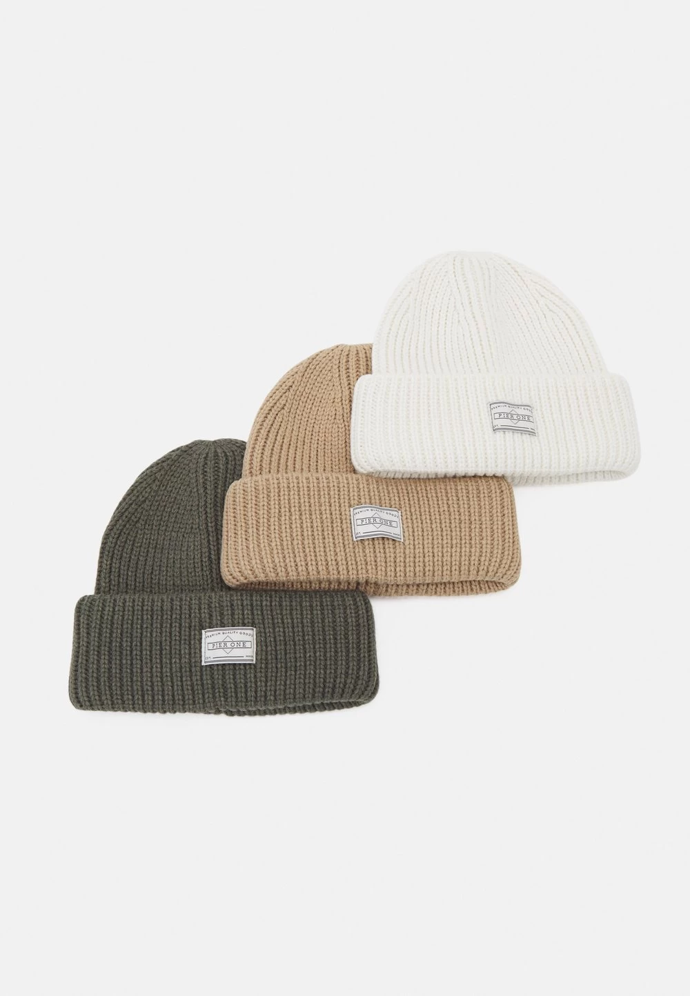 Pier One 3 PACK UNISEX – Bonnet Prix Légers Casquettes, Bonnets Et Chapeaux Couleur Unie 1 Pier One 3 PACK UNISEX – Bonnet Prix Légers Casquettes, Bonnets Et Chapeaux Couleur Unie