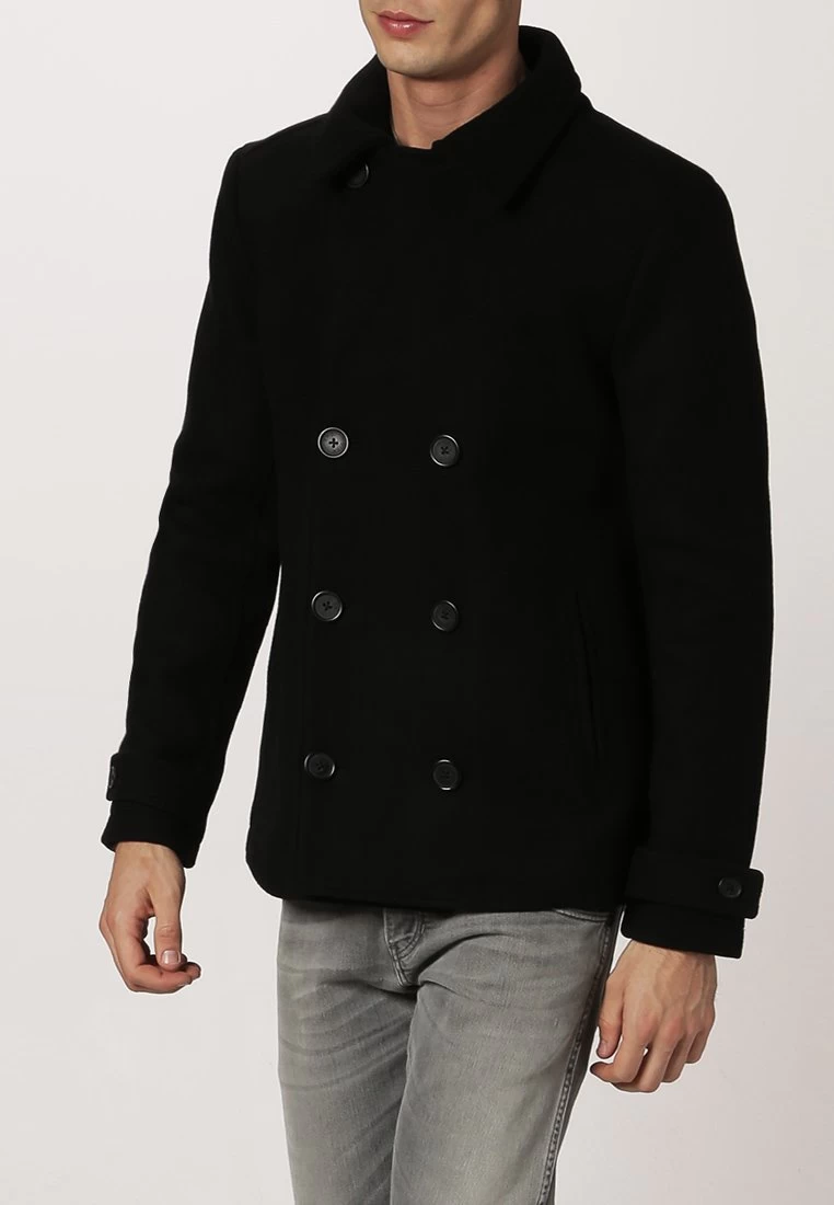 Haute Qualité Pier One Manteau Court Manteaux Col Revers Homme 3 Haute Qualité Pier One Manteau Court Manteaux Col Revers Homme – Image 3