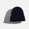 Pier One 2 PACK UNISEX – Bonnet Remise En Ligne Casquettes, Bonnets Et Chapeaux Couleur Unie