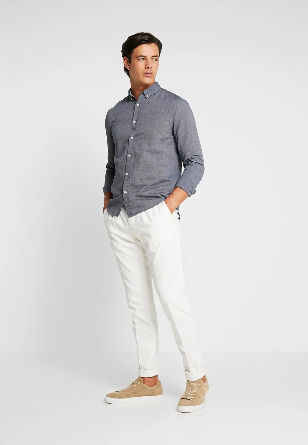 Pier One Prix Gelé Chemise Chemises Col à Boutons Homme 2 Pier One Prix Gelé Chemise Chemises Col à Boutons Homme – Image 2